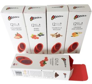 Kundenspezifischer Papierkasten-Nahrungsmittelwegwerftee-Verpackenkasten mit klarem PVC-Fenster