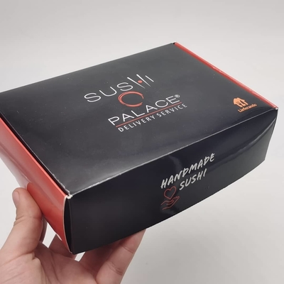 Nahrungsmittelgrad-weiße Papppapierverpackenkasten der Sondergröße-300g 350g für Sushi